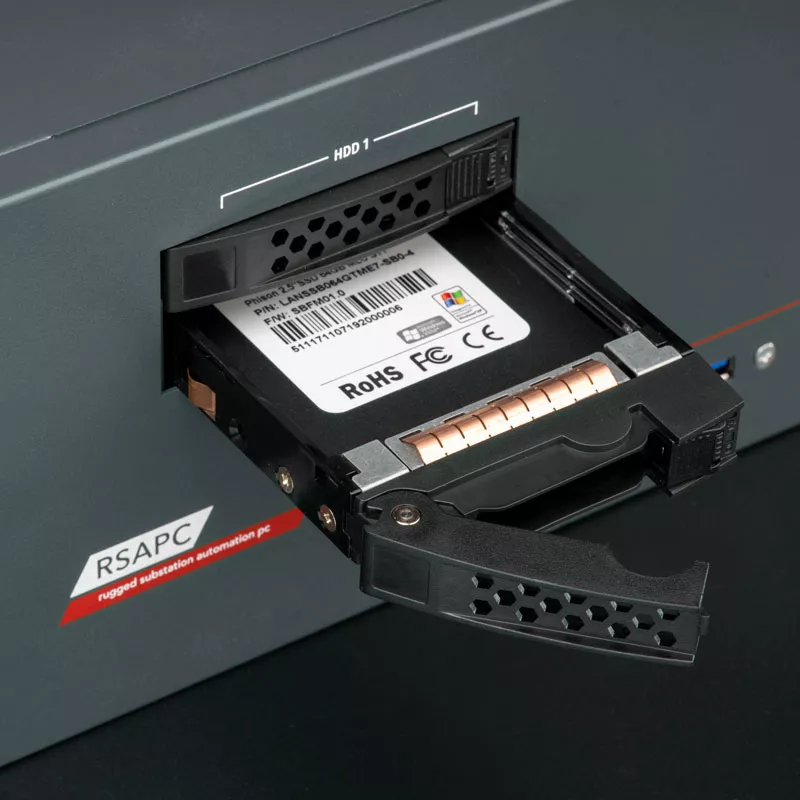 IEC 61850 19 Zoll Rackmount PC mit hot swap SSD
