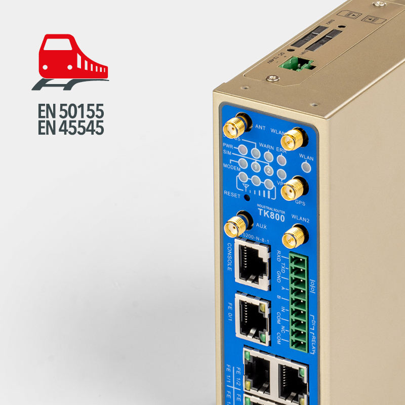 Welotec Industrie Router EN 50155 EN45545 Zertifizierung