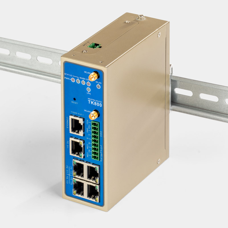 Welotec Industrial WiFi Router TK800 for Din Rail mounting