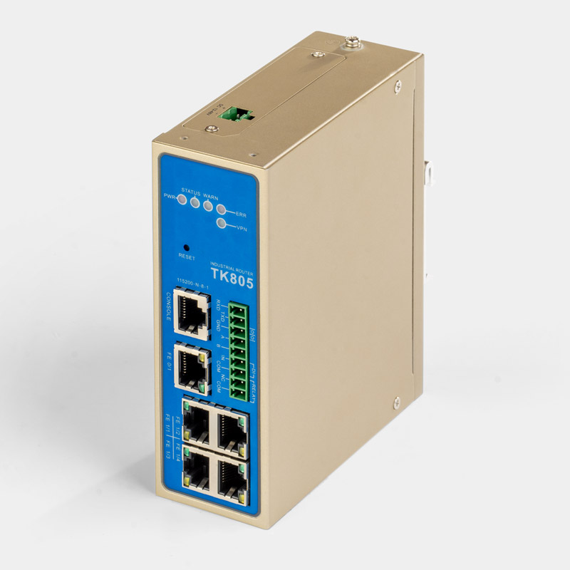 TK800 WAN Router Industrial DIN rail top front view
