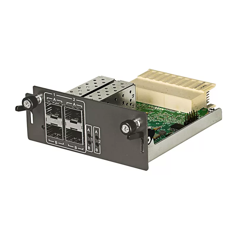 4-port 100/1000 Mbps SFP module, supporting HSR/PRP and IEEE 1588v2 Hardware BC/TC